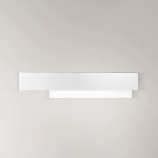 Applique Contemporanea Doha Alluminio Bianco 1 Luce Led 25W DOHA-A-G-B