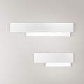 Applique Contemporanea Doha Alluminio Bianco 1 Luce Led 25W DOHA-A-G-B
