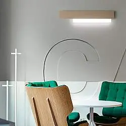 Applique Contemporanea Doha Alluminio Tortora 1 Luce Led 25W