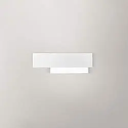 Applique Contemporanea Doha Alluminio Bianco 1 Luce Led 15W