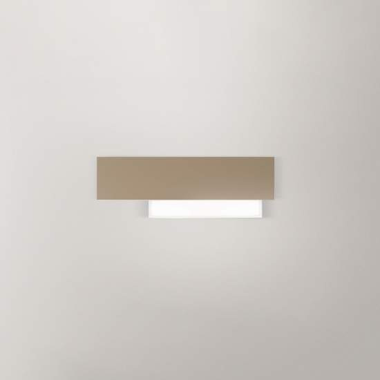 Applique Contemporanea Doha Alluminio Tortora 1 Luce Led 15W DOHA-A-P-T