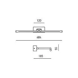 Applique Moderna Magis Metallo Bianco Opale Led 8W Luce Calda
