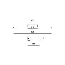 Applique Moderna Magis Metallo Bianco Opale Led 10W Luce Calda