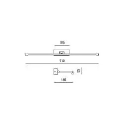 Applique Moderna Magis Metallo Bianco Opale Led 12W Luce Naturale