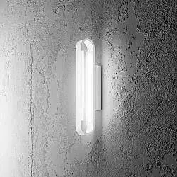 Applique Moderna Ring Alluminio Bianco Opaco E Acrilico Led 12W Luce Naturale