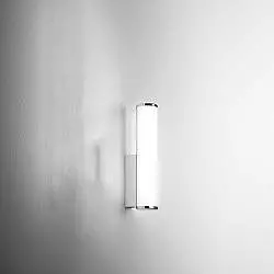 Applique Moderna Polar Alluminio Cromo Led 7W Luce Calda 30Cm