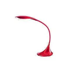 Lampada Da Tavolo Moderna Nunki Silicone E Materie Plastiche Rosso Lucido Led