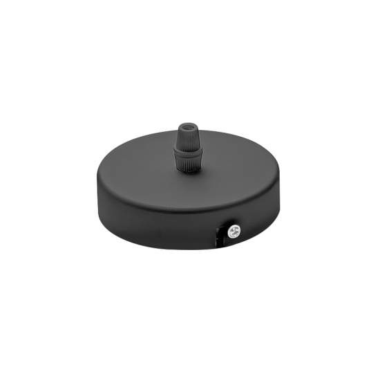 Rosone Per Serie Flash Flip Flute Metallo Nero Satinato 1 Foro GSOB11