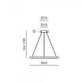 Sospensione Moderna Iole Alluminio Bianco Satinato E Silicone Led 1 Luce 28W IOLE-S-1-B