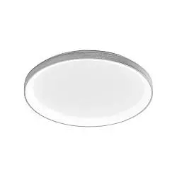 Plafoniera Moderna Krizia Alluminio Satinato Bianco 1 Modulo Led 50 W 4000 K