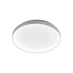 Plafoniera Moderna Krizia Alluminio Satinato Bianco 1 Modulo Led 38 W 3000 K
