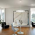 Sospensione Moderna Luna Metallo E Alluminio Bianco 7+3 Luci Gx53 Biemissione LUNA-S-B