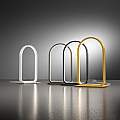Lumetto Moderno Nicole Alluminio Oro Spazzolato E Silicone Bianco Led 12W NICOLE-L-O