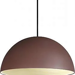 Sospensione Rustica-Country Folk Metallo Coffee 1 Luce E27 D40Cm