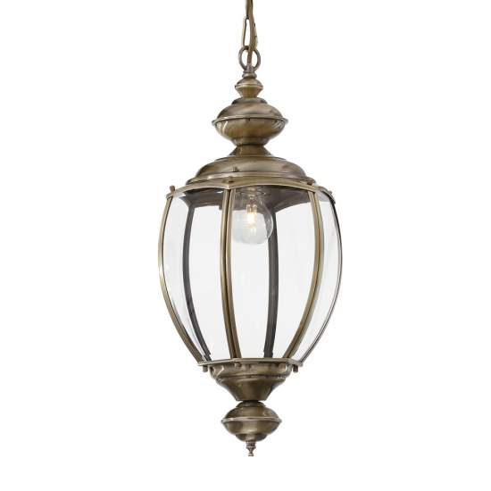 Sospensione Rustica-Country Norma Metallo Ottone Brunito 1 Luce E27 005911