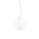 Sospensione Moderna Mapa Vetro Acidato Bianco 1 Luce E27 D30Cm