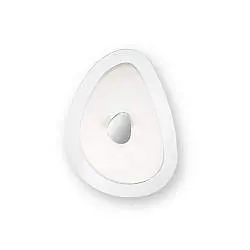 Plafoniera Moderna Geko Metallo Bianco 2 Luci E27