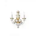 Applique Classica Firenze Materie Plastiche Bianco 2 Luci E14 012902