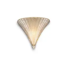 Applique Classica Santa Vetro Oro 1 Luce E14 Small