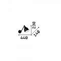 Applique Industrial-Minimal Newton Metallo Cromo 1 Luce E27 016399