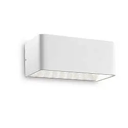 Applique Moderna Click Metallo Bianco Led 10,5W 3000K Luce Calda