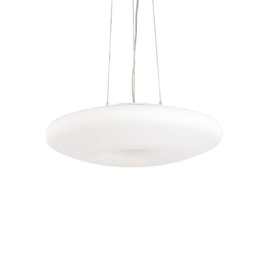 Sospensione Moderna Glory Vetro Bianco 5 Luci E27 D60 019741