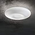 Plafoniera Moderna Glory Vetro Bianco 5 Luci E27 D60Cm 019765