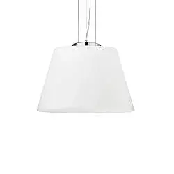 Sospensione Moderna Cylinder Metallo Bianco 1 Luce E27