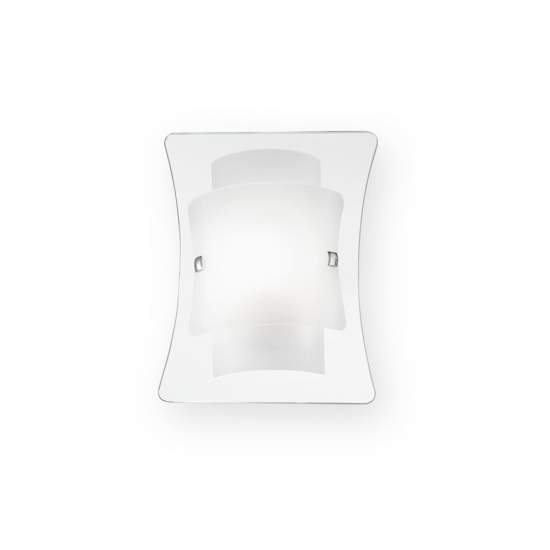 Applique Moderna Triplo Vetro Bianco 1 Luce E27 026473