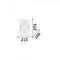 Applique Moderna Triplo Vetro Bianco 1 Luce E27 026473