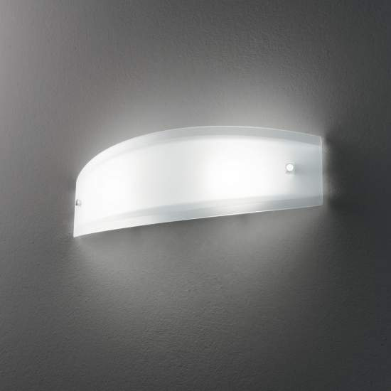 Applique Moderna Ali Vetro Bianco 2 Luci E27 026558