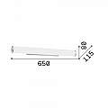 Applique Moderna Camerino Metallo Bianco 4 Luci E14 027104