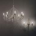 Applique Shabby Chic-Provenzale Corte Metallo Bianco 2 Luci E14 028460
