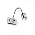Applique Moderna Dynamo Metallo Cromo Flessibile Led 3W 4000K 031460