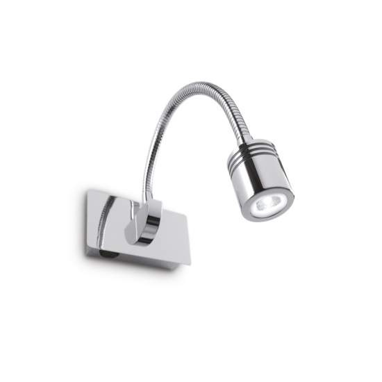 Applique Moderna Dynamo Metallo Cromo Flessibile Led 3W 4000K 031460