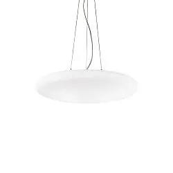 Sospensione Moderna Smarties Vetro Bianco 3 Luci E27 D42Cm