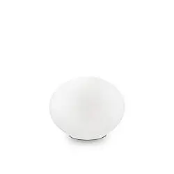 Lampada Da Scrivania-Ufficio Moderna Smarties Vetro Bianco 1 Luce G9 3W 3000K