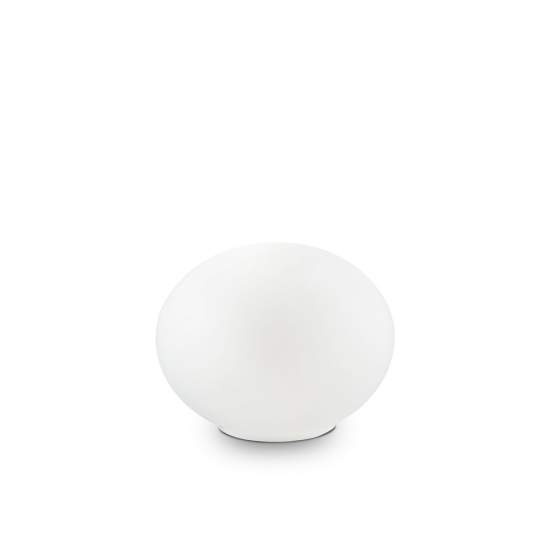 Lampada Da Scrivania-Ufficio Moderna Smarties Vetro Bianco 1 Luce G9 3W 3000K 032078