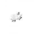 Lampada Da Scrivania-Ufficio Moderna Smarties Vetro Bianco 1 Luce G9 3W 3000K 032078