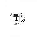 Lampada Da Scrivania-Ufficio Moderna London Metallo Cromo 1 Luce E27 Small 032368