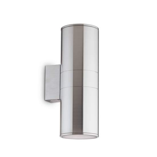 Applique Moderna Gun Alluminio Cromo 2 Luci E27 033020