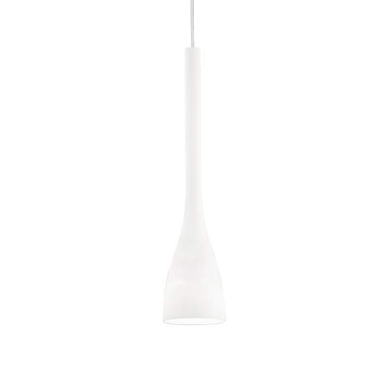 Sospensione Moderna Flut Vetro Bianco 1 Luce E27 Big 035666