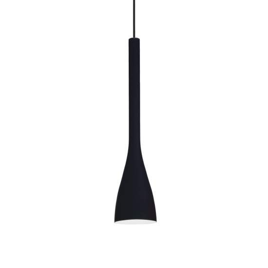 Sospensione Moderna Flut Vetro Nero 1 Luce E14 Small 035710