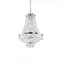 Lampadario Classico Caesar Metallo-Cristallo Cromo 9 Luci G9 3W 3000K Luce Calda 041827