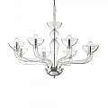 Sospensione Contemporanea Casanova Metallo Trasparente 8 Luci E14 044255