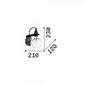 Applique Moderna Minimal Metallo Bianco 1 Luce E27 8W 3000K Luce Calda 045191