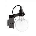 Applique Moderna Minimal Metallo Nero 1 Luce E27 8W 3000K Luce Calda 045214