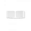 Applique Contemporanea Clip Metallo Bianco 2 Luci G9 3W 3000K Luce Calda 049236