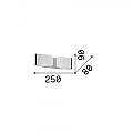 Applique Contemporanea Clip Metallo Bianco 2 Luci G9 3W 3000K Luce Calda 049236