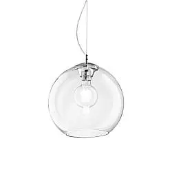 Sospensione Moderna Nemo Metallo Trasparente 1 Luce E27 D30Cm